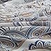 Moonleaf Paisley 3 pc Cotton Printed Bedding Set, 1 Duvet Cover & 2 Pillow Shams with Classic Paisley Pattern. (Queen) …
