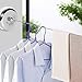 LuckIn Retractable Clothesline Stainless Steel Clothes Dryer with Adjustable Stainless Steel Rope String Hotel Style Heavy Duty, 9.2 Ft, Polished Chrome Finish
