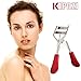 KIPOZI Eyelash Curler, Professional Lash Curler with 4 Refills Pads, Long Lasting and Natural Curling, No Pinching, Fits All Eye Shapes Get Gorgeous Eyelashes in Seconds