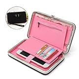 Phone clutch wallet,Charminer Women's Phone Package Bow Long Section Clutch 5.5 Inch Phone Wallets Case Hasp Long Purse Clutches Leather Wallet for Iphone Samsung Black