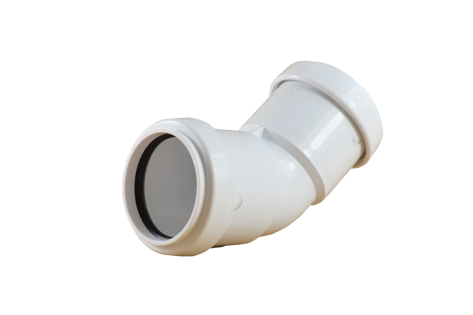 Pushfit 32mm Waste Pipe 45 Degree Bend - White - Pack of 2