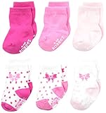 Robeez Baby-Girls Newborn 6 Pack Playful Pink Socks