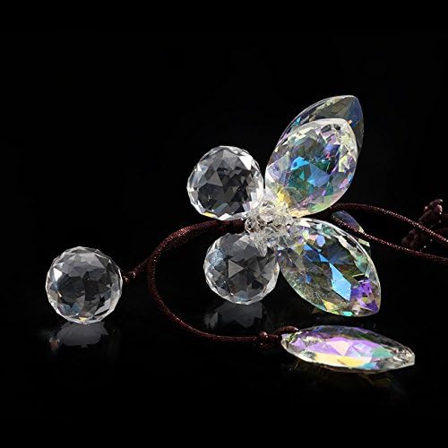 Fashion Crystal Butterfly Car Hanging Ornament Car Pendant Car Interior Decoration Car Accessories (Colorful)