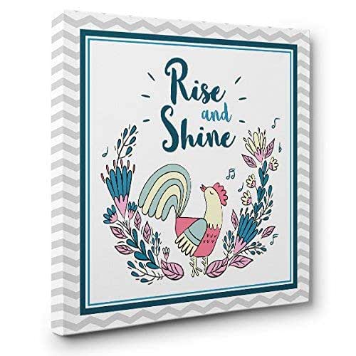 Rise And Shine CANVAS Wall Art Home Décor Handmade Products