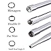 HOOAI Carburetor Adjustment Tool Kit for Common 2 Cycle Carburator Engine - Carburetor Adjustment Tool Set Carburetor Tune up Adjusting Tool (8pcs)