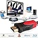 CableVantage Premium HDMI Cable 100FT for 3D DVD HDTV LCD HD TV 1080P v1.4 High Speed Braided Nylon HDMI Cable Braided Red