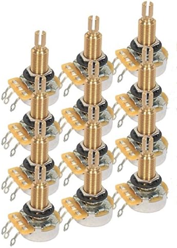 CTS TAOT CUSTOM 525K XL LONG Split Shaft Audio Taper Potentiometers - Bulk Lot of 12 (12X) - 500K