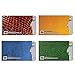 16 RFID Blocking Sleeves in Fun Colorful Designs! (12 Credit Card Holders & 4 Passport Protectors) Ultimate Premium Identity Theft Protection Sleeve Set for Men & Women.