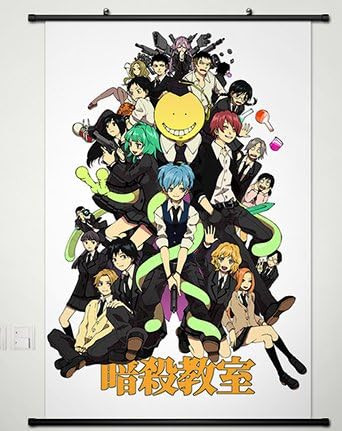 Assassination Classroom Wall Scroll Poster Fabric Painting for Anime Key Roles 013 L