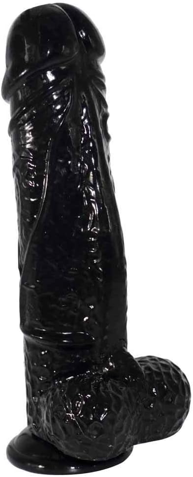 Suction Cup, Big Head Health Beginner Waterproof Black (11" Long,2.55" Wide) for Women Men