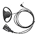 Lot 2 x Coodio D-Ring Earpiece Police Security Headset inline PTT Mic Microphone For 1 Pin Motorola Talkabout 2 Way Radio Walkie Talkie