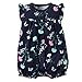 Carter's Girls L/S Snap-Up Cotton Romper; Navy