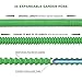100 ft Garden Hose - Upgraded Expandable Water Hose Kit with 3/4 Solid Brass Connectors Fittings, Valve, 8 Pattern Spray Nozzle, Durable Latex Core - New Expanding Flexible Gardening Hose