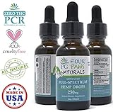 Natural Pet Hemp Oil Drops - 250mg 1oz. - Organic - Full Spectrum Supplement - Supports Calming, Anxiety, Stress, Tension, Arthritis Pain, Allergies, Hip & Joint - Happy and Healthy Pet - Cats & Dogs