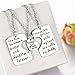 3PCs/Set Father Mother Girl I Love U Charm Pendant Necklace Jewelry Gifts for Daughter Daddy Mom