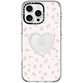 CASETiFY Clear iPhone 16 Pro Max Case [Not Yellowing / 6.6 ft. 3X Military Grade Drop Protection/Magsafe] - Pearly Heart - Clear