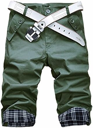 Men's Summer Cropped Trousers New Slim Short Pants Casual Korean Solid Shorts
