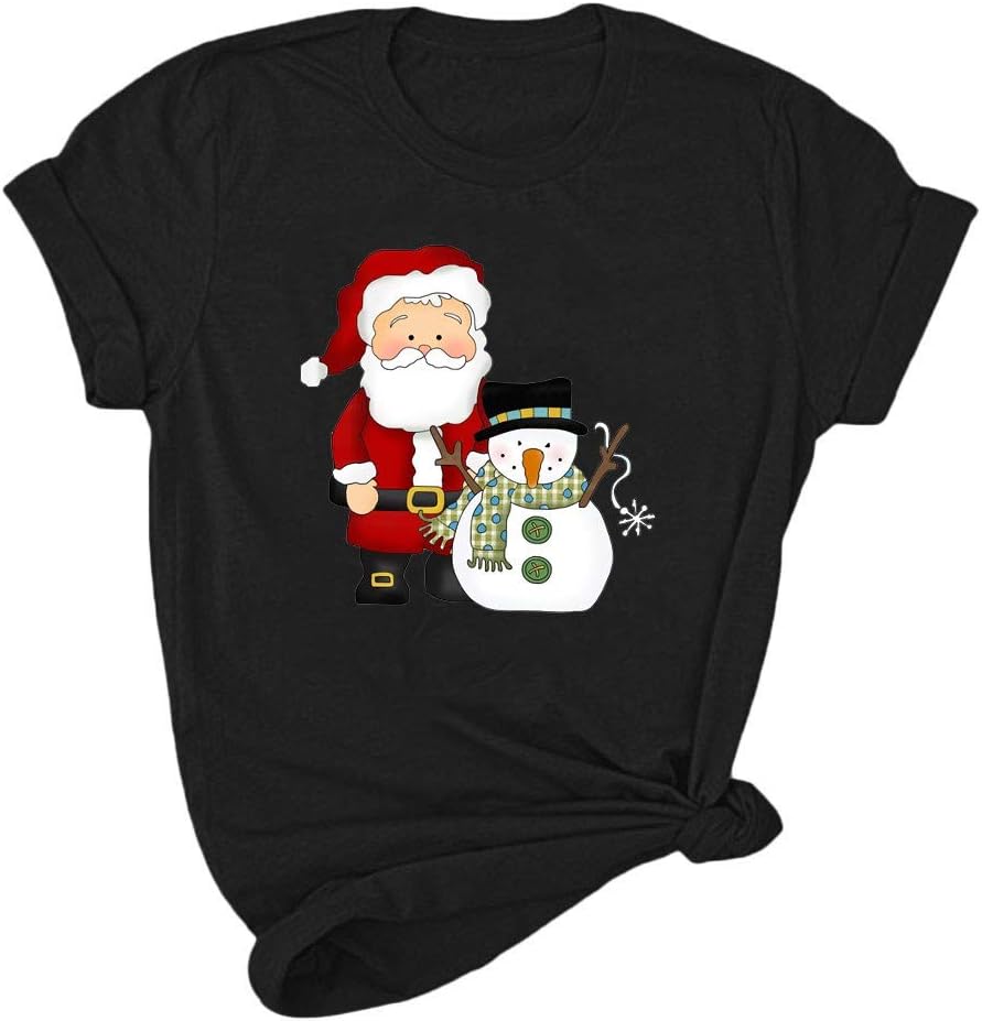 Holywin Mens Fashion Casual Ugly Christmas Funny Gift Short Sleeve T-Shirt Printed Tee Top