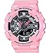 Casio G-Shock Black and Smoke Dial Pink Resin Quartz Ladies Watch GMAS110MP-4A2