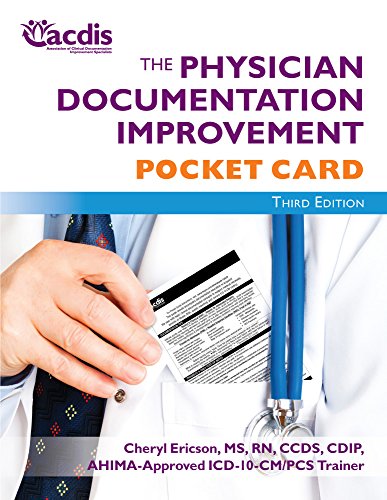 The Physician Documentation Improvement Pocket Card, Third Edition (Packs of 25)