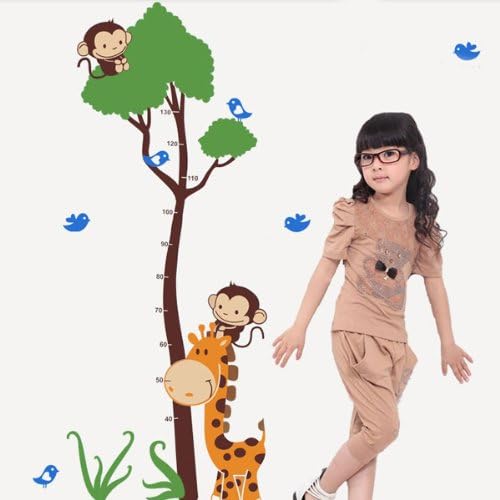 Remmovable Jungle Cartoon Child Real Height Home Wall Sticker