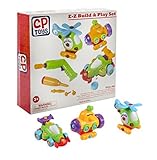 CP Toys E-Z Build It Yourself Vehicle Set with Battery-Operated Power Drill / 62 pc. Set