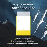 Dragon Shield Matte Dual Black & Gold Sleeves - 100 standard size view 7