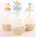Yunko 48 Fairy Girls Dancers Fun Cupcake Decorative Toppers Cupcake Decorating Tools for Birthday Party