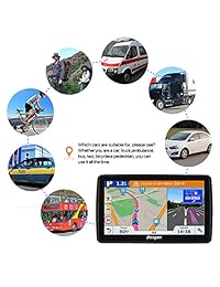DESGAN Sistema de navegación GPS para coche, 7 en 8 GB HD GPS navegación para coche, aviso de movimiento de voz, alarma de conducción, mapa de actualización de por vida