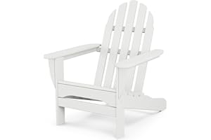 POLYWOOD AD4030WH Classic Outdoor Adirondack Chair, White