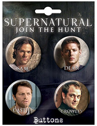 Ata-boy supernatural characters assortment set of 4 1.25" co…