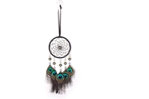 Malicosmile Car Dream Catcher, Handmade Dream Catchers Peacock Feather Dreamcatcher for Wall Hanging Home Decorations Car Charms