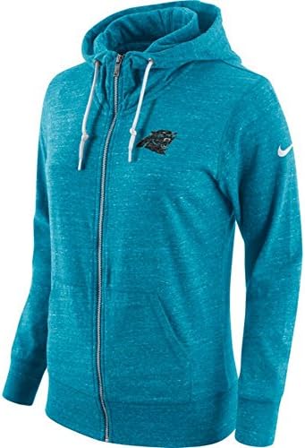 Carolina Panthers Women's Size Medium Full Zip Tailgate Hoodie Sweatshirt - Team Colors