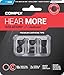 Comply 400 Core Series | Memory Foam Replacement IEM Ear Tips for Campfire Audio, Sennheiser, & More | Superior Noise Isolation, Ultimate Comfort, Secure Fit | TechDefender, Black, Small (3 Pairs)