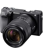 Sony Alpha a6400 Mirrorless Camera: Compact APS-C Interchangeable Lens Digital Camera with Real-Time Eye Auto Focus, 4K Video, Flip Screen & 18-135mm Lens - E Mount Compatible Cameras - ILCE-6400M/B