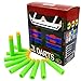 EKIND 100 Pcs Waffles Darts Refill Pack Foam Bullet Compatible for NERF N-Strike Series Blaster (Green)