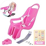 DRBIKE Bicycle Doll Seat with Stickers DIY Decal for Girls Kids Bike Accessories