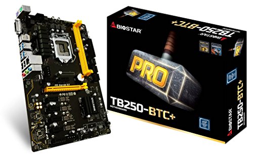 BIOSTAR TB250-BTC+ 8 GPU SUPPORT LGA 1151 Core i7/i5/i3 LGA1151 Intel B250 DDR4