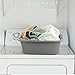 Begale 16 Quart Rectangular Plastic Wash Basins, 4-Pack Dish Pan, Gray