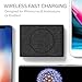 iOttie iON Wireless Mini Fast Charging Pad || Qi-Certified Charger 7.5W for iPhone XS Max R 8 Plus 10W for Samsung Galaxy S10 E S9 S8 Plus Edge, Note 9 | AC Adapter NOT Included | Charcoal