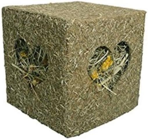 Rosewood I Love Hay Forage Cube Large - Natural Hay Treat & Gnaw Toy for Small
