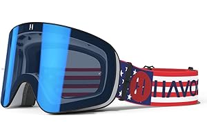Havoc Racing Magnetic Frameless Goggles - For Motocross, Dirt Biking, Snowboarding, ATV, & UTV - UV Blocking Anti-Fog Goggles