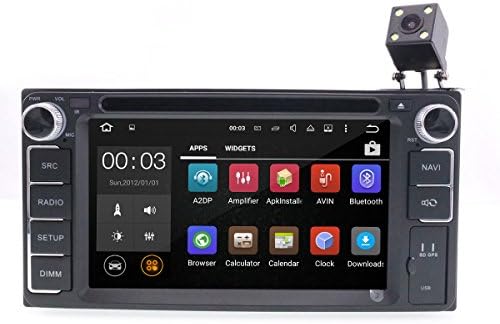 ZWNAV Quad Core Android 7.1 SAT NAV Universal Toyota Multimedia DVD Player GPS Navi 2 Din In Dash Car Stereo Radio Headunit for TOYOTA Bluetooth CD/MP3 RDS Wifi SWC DVR OBD2 DAB+ 200x100mm HD 1080P