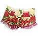 asunflower Christmas Mantle Scarf with Tassel Trim for Holiday Fireplace Decoration, Candles