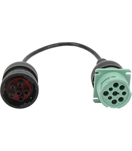 6pin J1708 to Type 1 Black 9pin J1939 Adapter for Both type1 and
