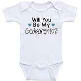 Heart Co Designs Will You Be My Godparents - Baby OnePiece Bodysuits Rompers