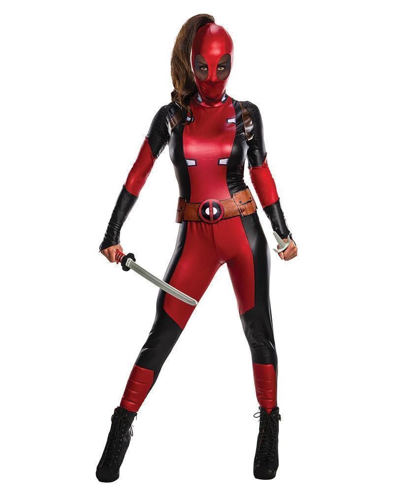 Rubies Official Disney Marvel Deadpool Womens Costume, Secret Wishes Range, Ladies Size X-Small, UK 6-8 Halloween