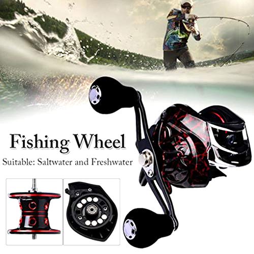 Fengyuanhong BaitCasting Angelrolle Außen 7.1: 1 Übersetzungsverhältnis Ultra Smooth Angeln Spinning Reel Spool DW121R… – Bild 6