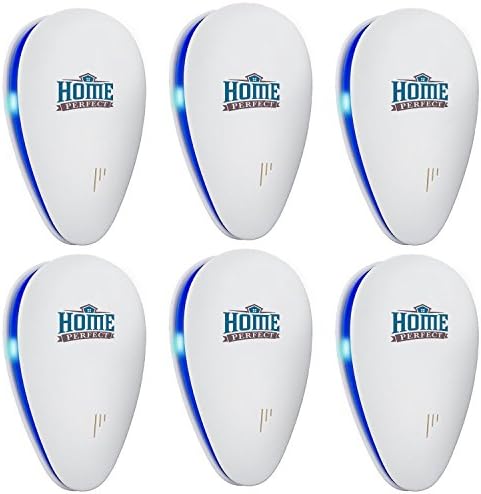 HomePerfect Ultrasonic Pest Repeller 6 Pack 2018 Edition | Indoor Oudoor |   Eco-Friendly Non Toxic Electronic Plug In Pest Control for Mice, Cockroaches, Rodents, Flies, and Spiders