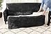 Great Bay Home 2 Piece Modern Velvet Plush Strapless Slipcover. Stretch Furniture Cover. Sorrento Collection (Sofa, Navy - Solid)